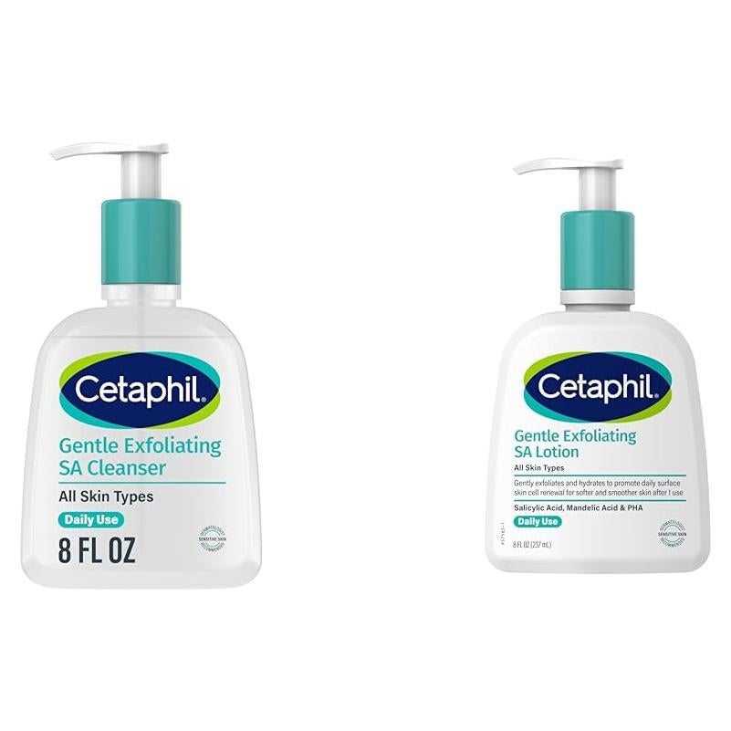 Cetaphil Gel Limpiador Exfoliante Suave SA + Loción 226.8 ml