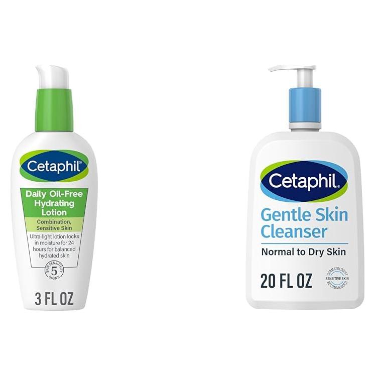 Loción Hidratante Diaria Cetaphil 89 ml + Limpiador 591 ml