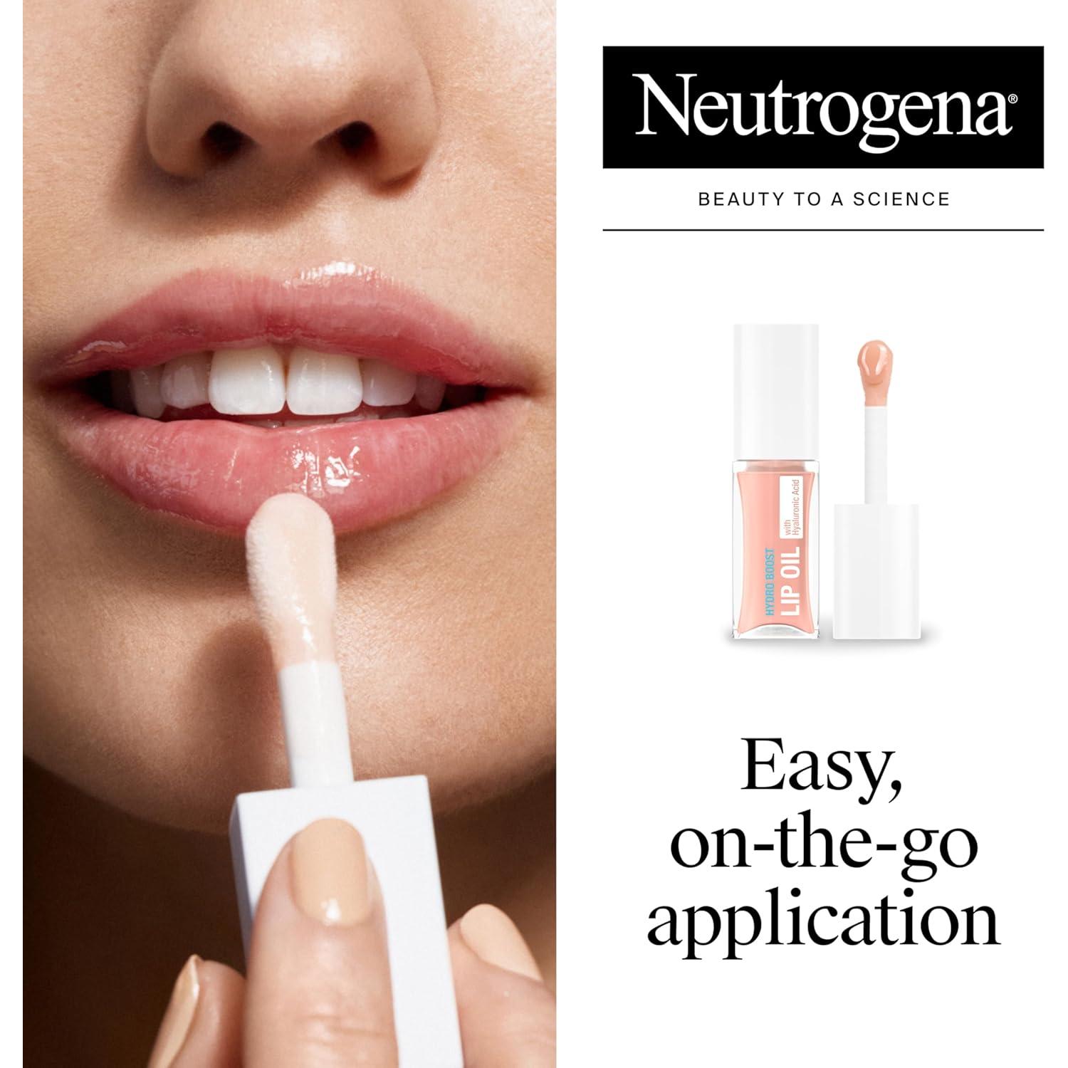 Kit Hidratación Labial Neutrogena Hydro Boost - Aceite Rosa Claro y Mascarilla Nocturna