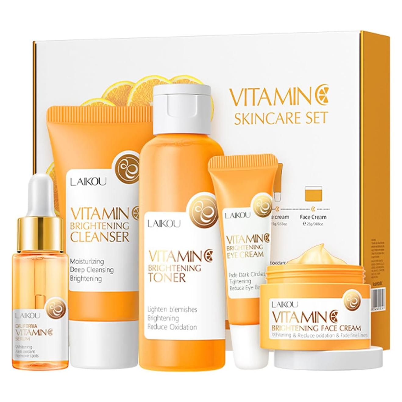 Set de Cuidado de la Piel New Irven con Vitamina C - 5 Piezas