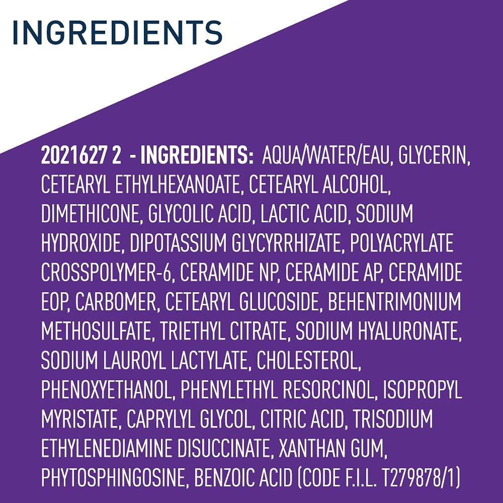 CeraVe Suero Exfoliante Nocturno 48g - Ácido Glicólico y Láctico