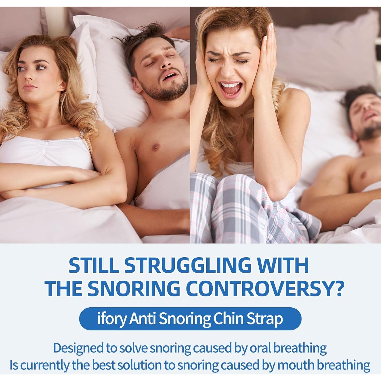 Correa de mentón CPAP ajustable y transpirable ifory