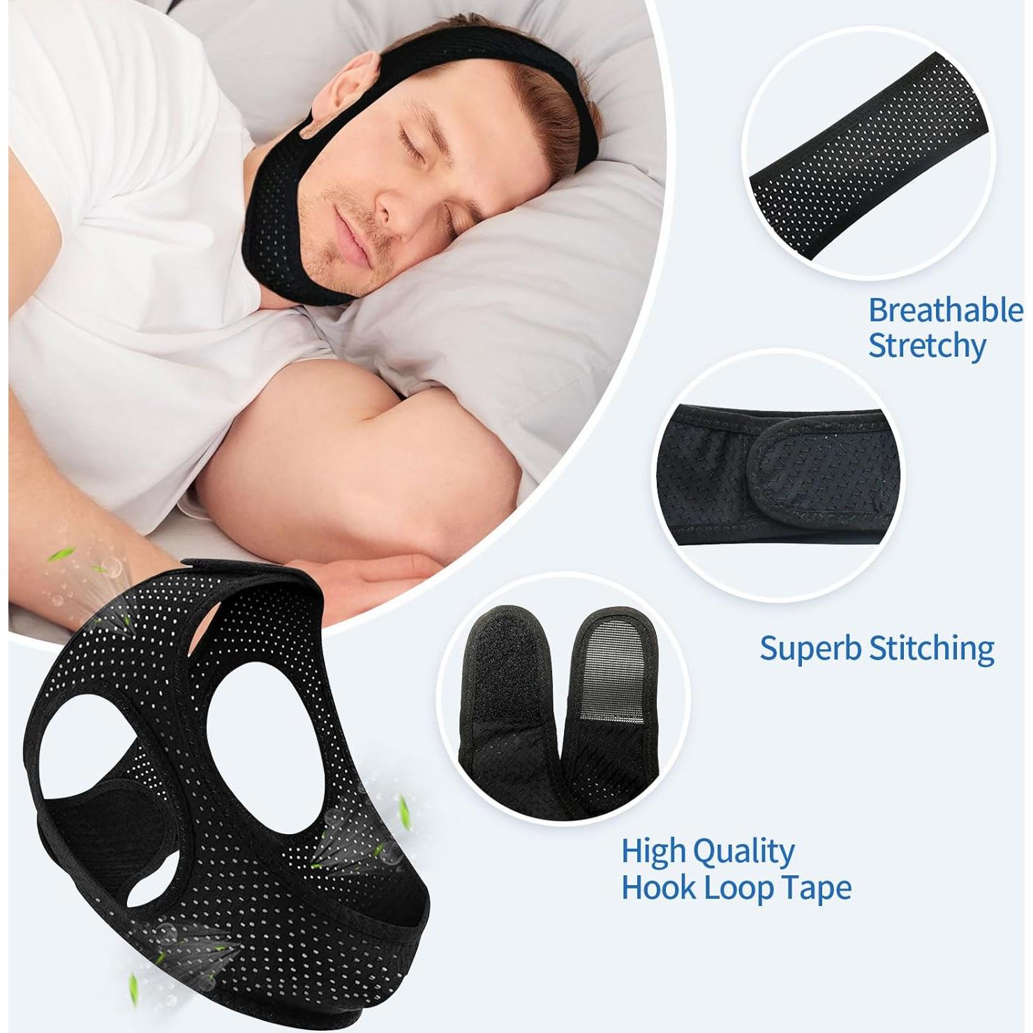 Correa de mentón CPAP ajustable y transpirable ifory