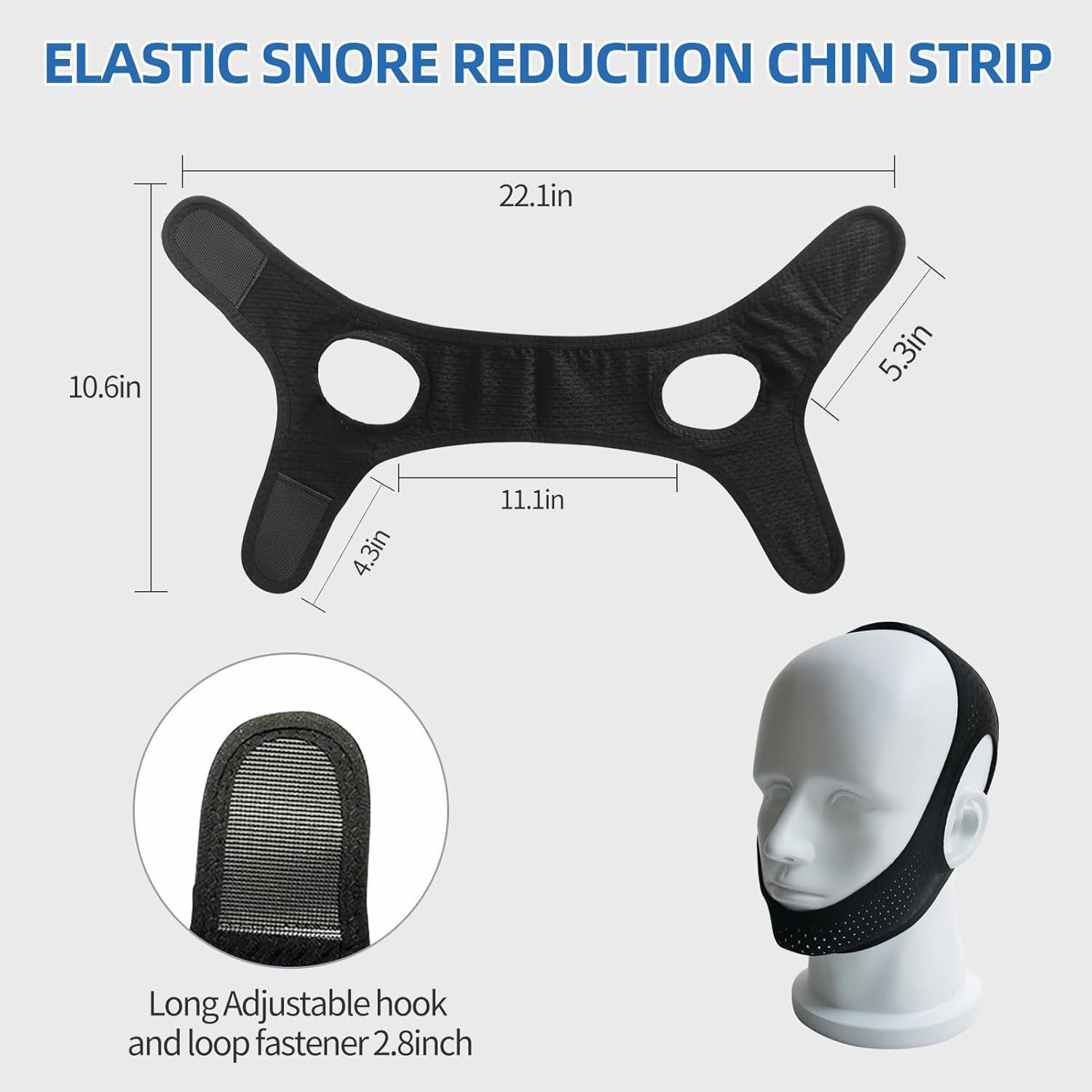 Correa de mentón CPAP ajustable y transpirable ifory