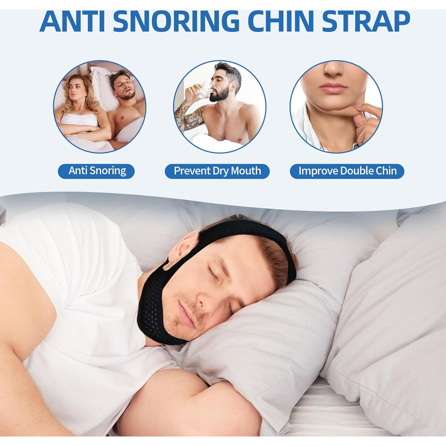 Correa de mentón CPAP ajustable y transpirable ifory