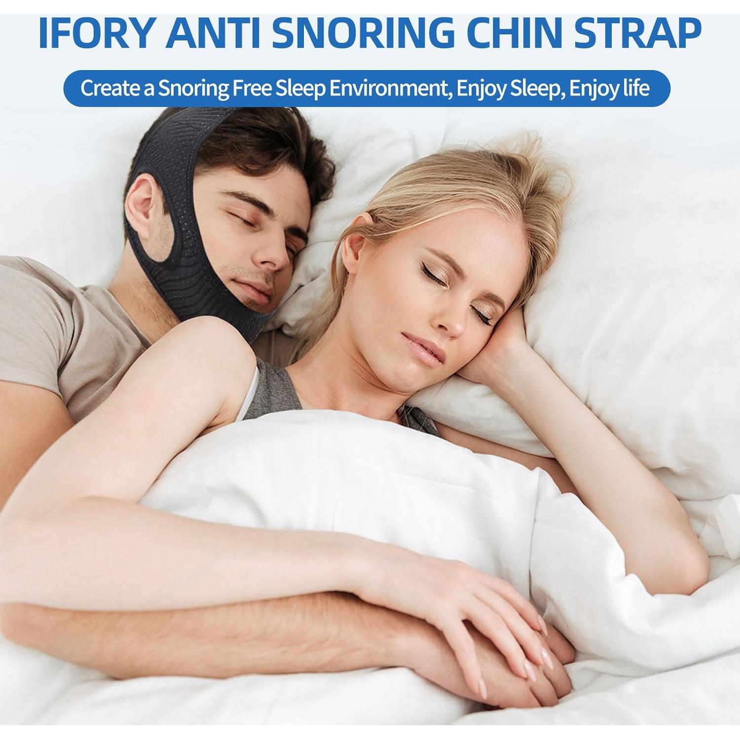 Correa de mentón CPAP ajustable y transpirable ifory