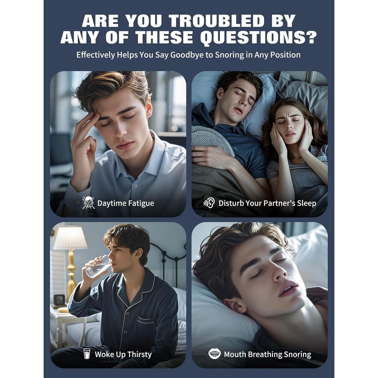 Correa para Barbilla Anti Ronquidos NNSRR CPAP Ajustable