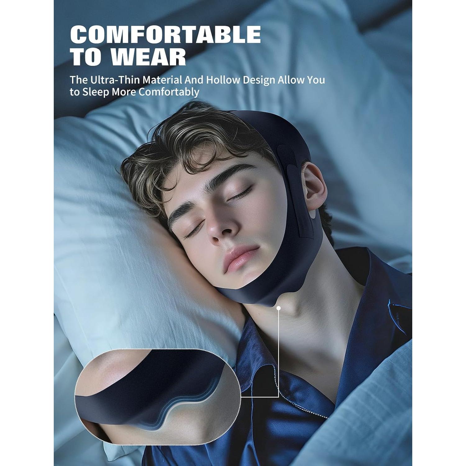 Correa para Barbilla Anti Ronquidos NNSRR CPAP Ajustable