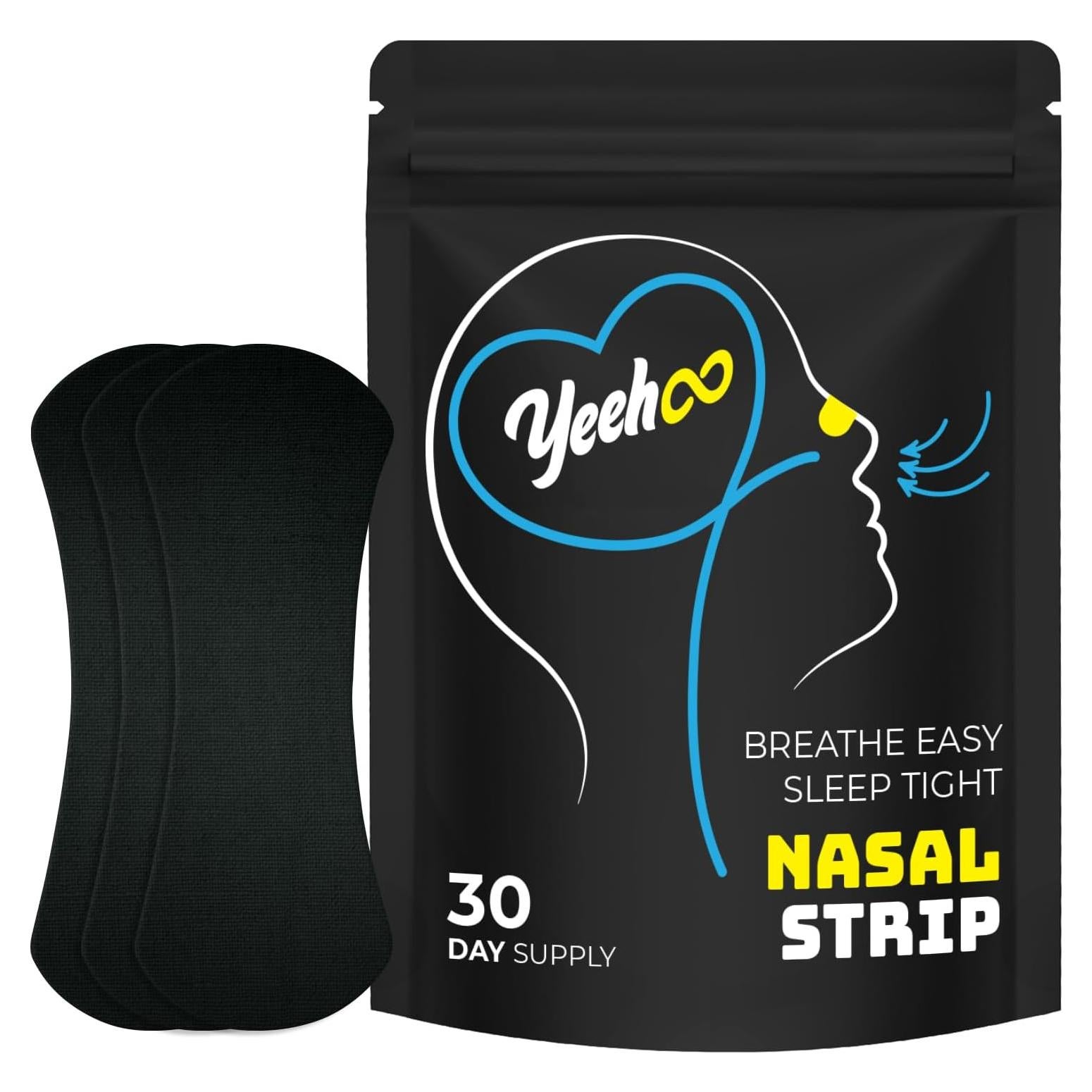 Tiras Nasales YeeHoo para Ronquidos - 30 Unidades - Extra Fuerte