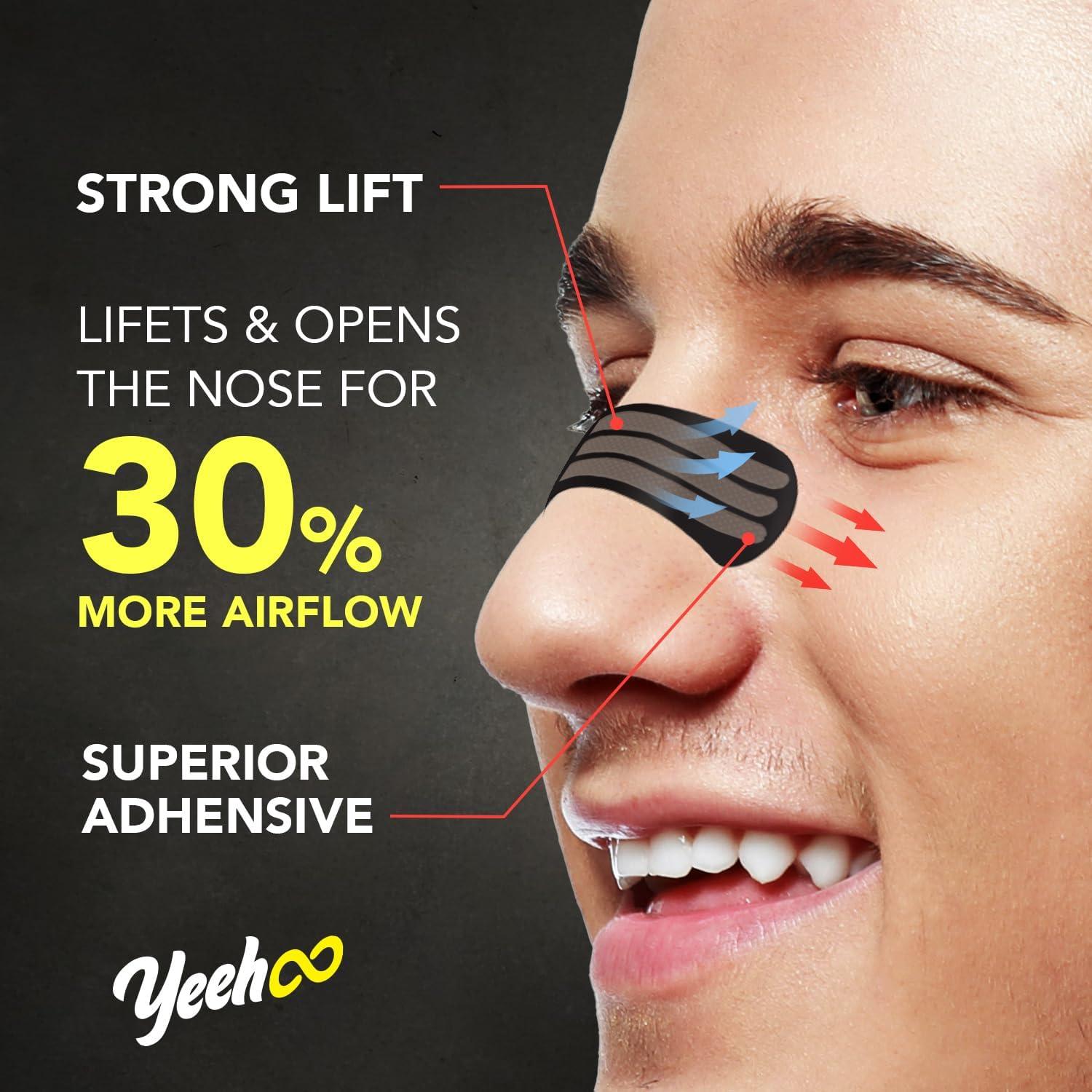 Tiras Nasales YeeHoo para Ronquidos - 30 Unidades - Extra Fuerte