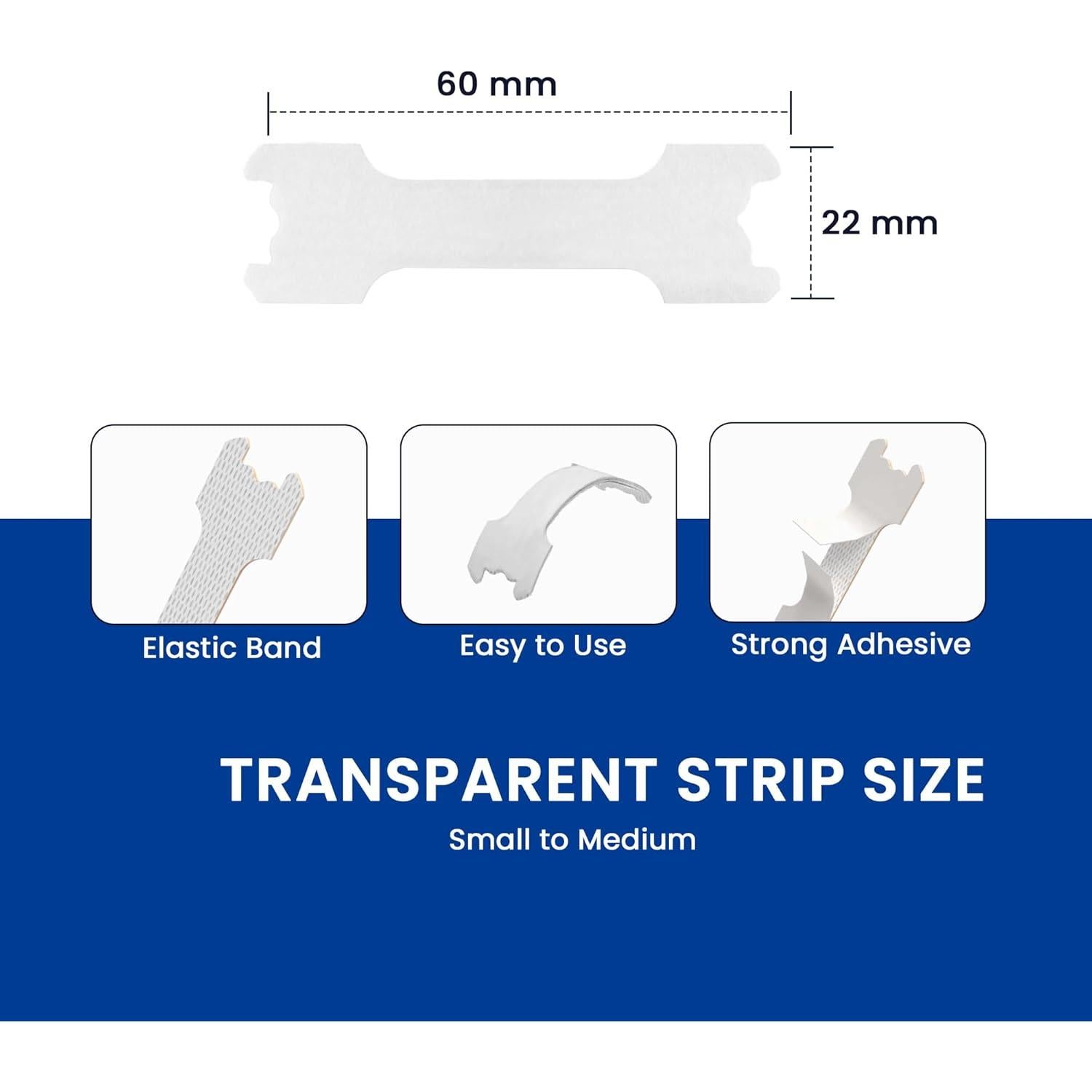 Tiras Nasales Anti Ronquidos Breathe More 50 Ct Mediano