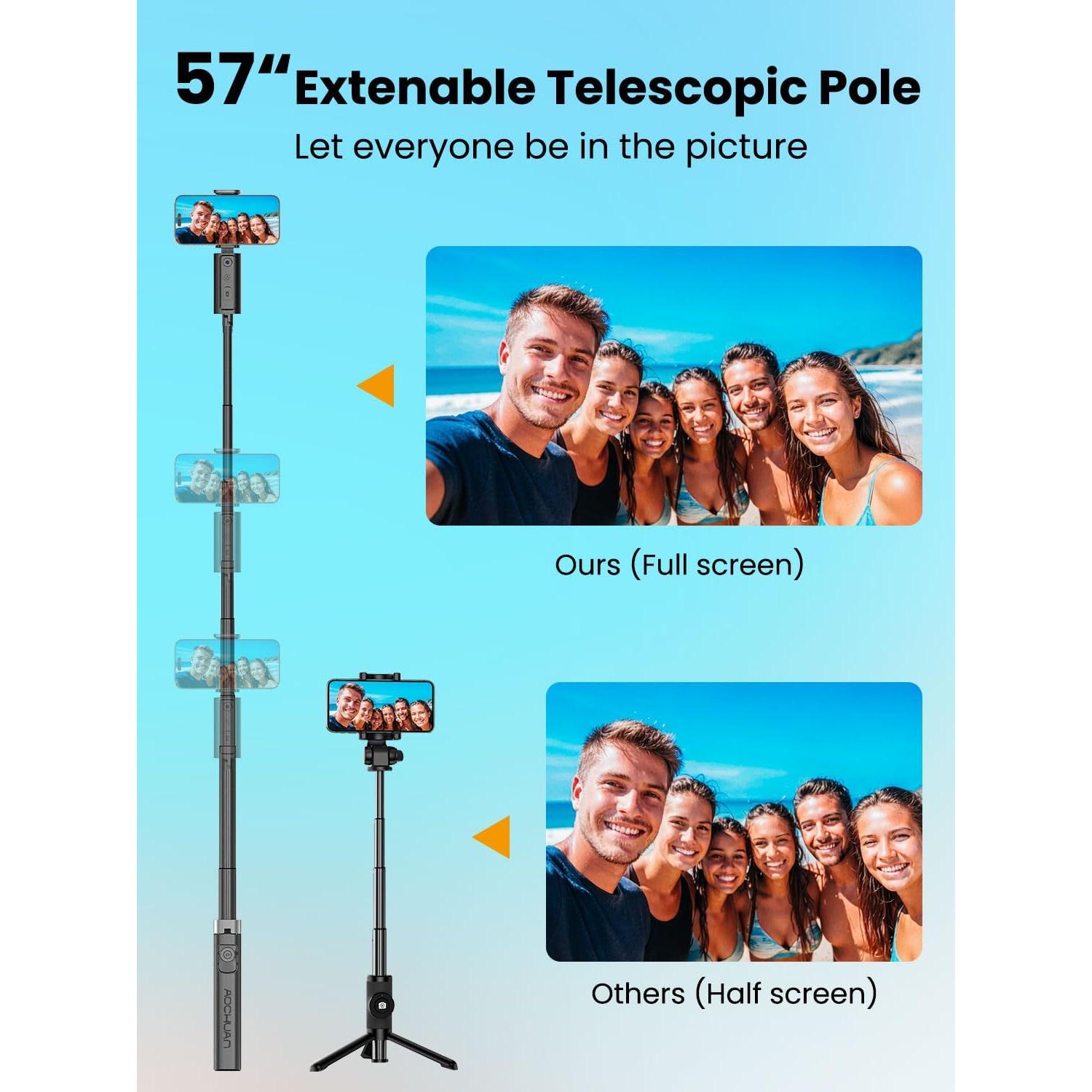 Trípode de Seguimiento Facial AOCHUAN 57" (144.78 cm)