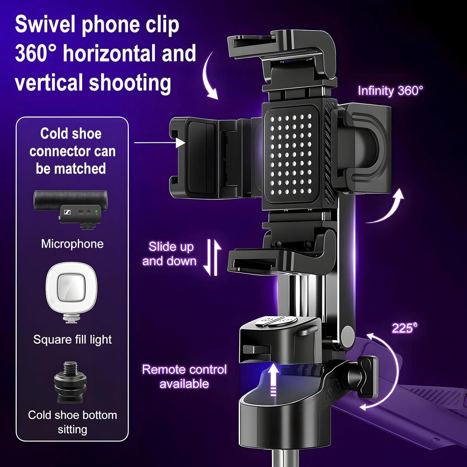 Trípode de Selfie 4 en 1 DARKMOUNT P25T con Control Remoto