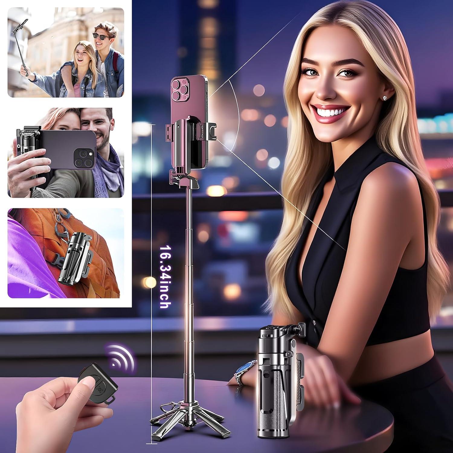 Trípode de Selfie 4 en 1 DARKMOUNT P25T con Control Remoto