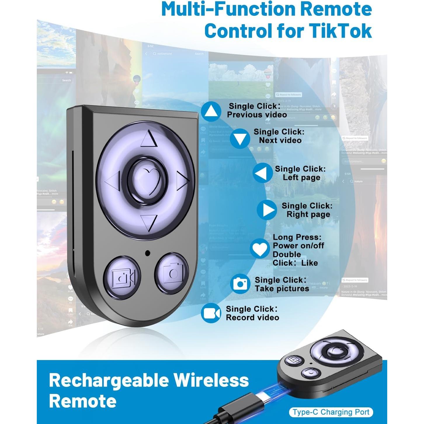 Trípode Selfie Inalámbrico Aluminio 81.3 cm con Control Remoto