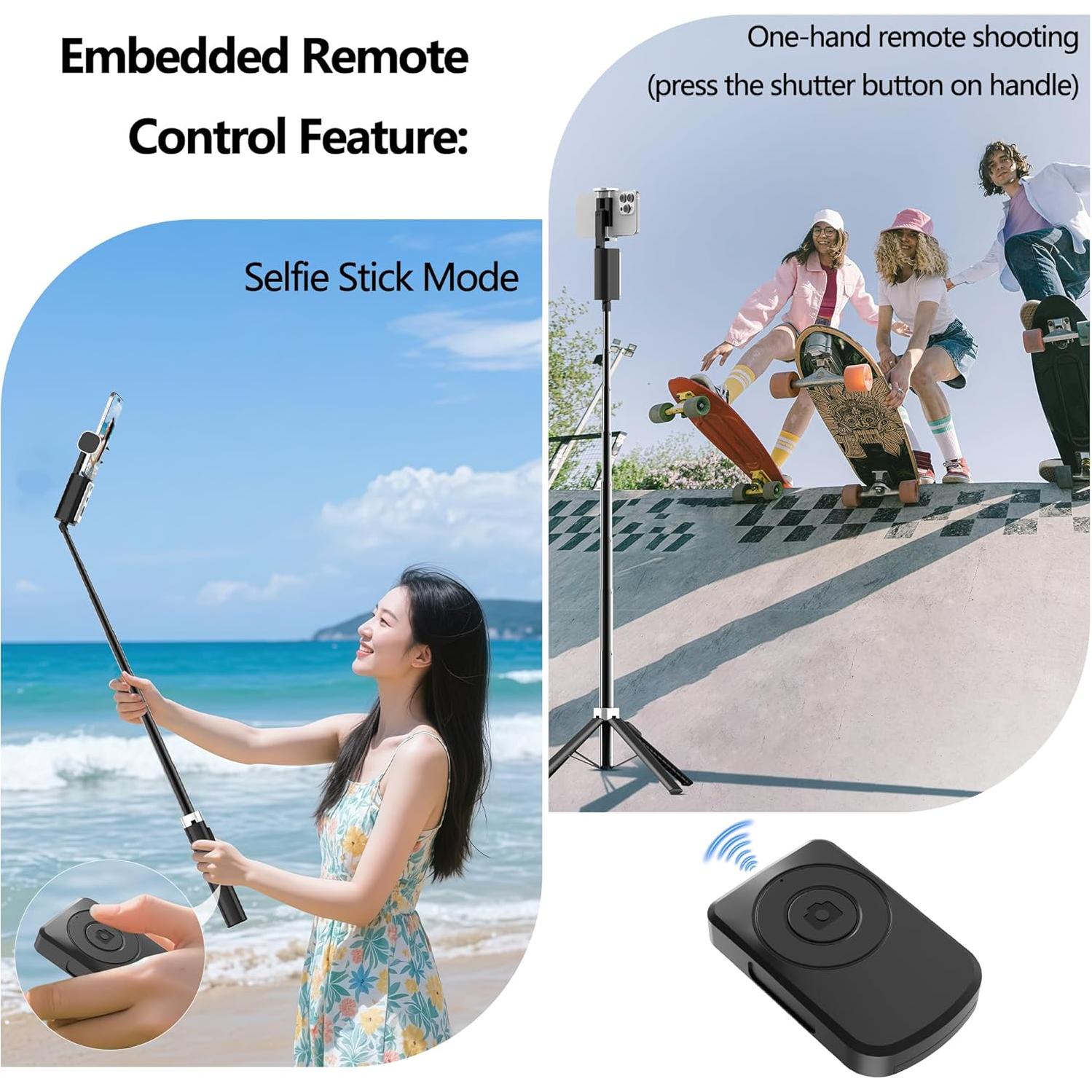 Trípode Wivtak 2Ring Light 3 en 1 con Seguimiento Facial AI 360°