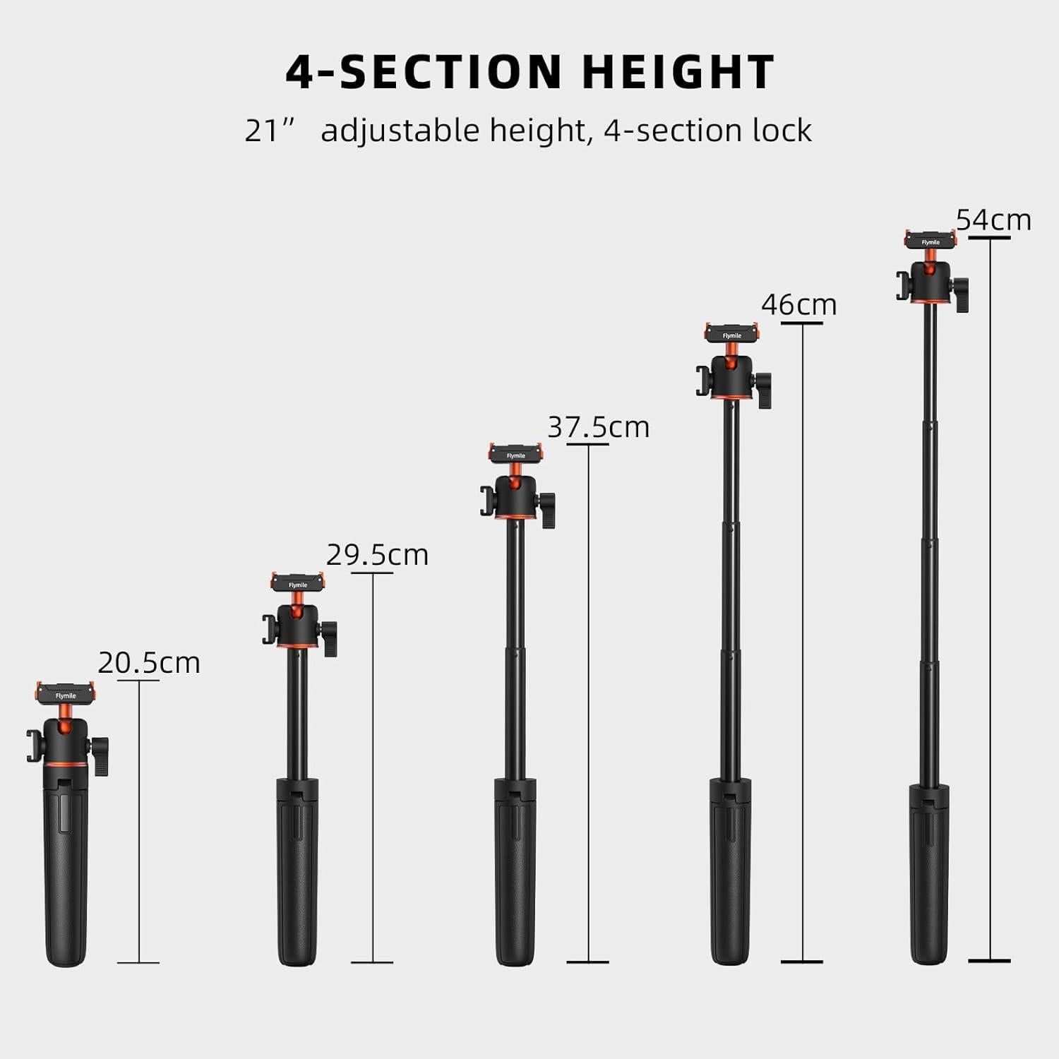 Trípode BRDRC CSG360 para DJI Osmo Action 5 Pro, 53 cm