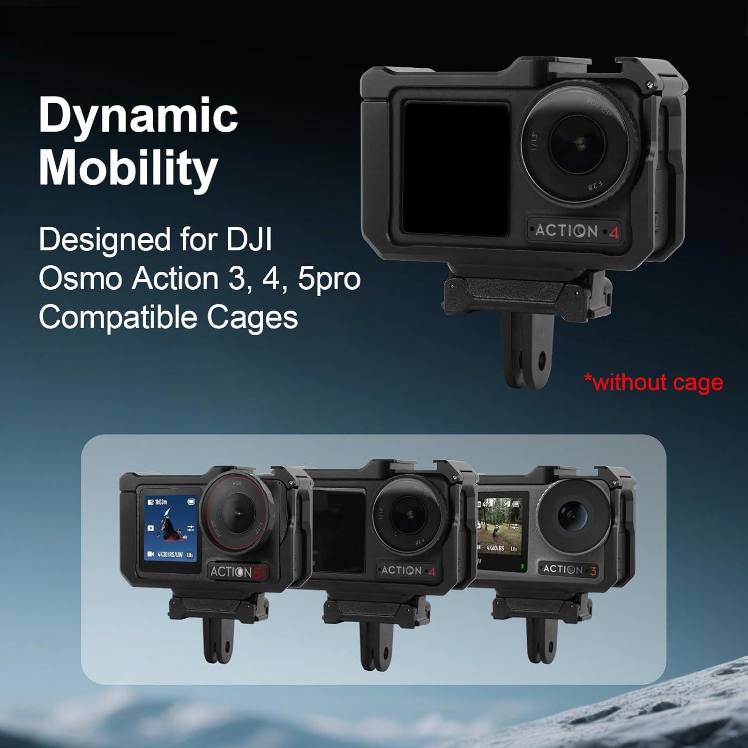 Kit de Montaje Rápido Magnético Mechrig para DJI Osmo Action 5 Pro/4/3