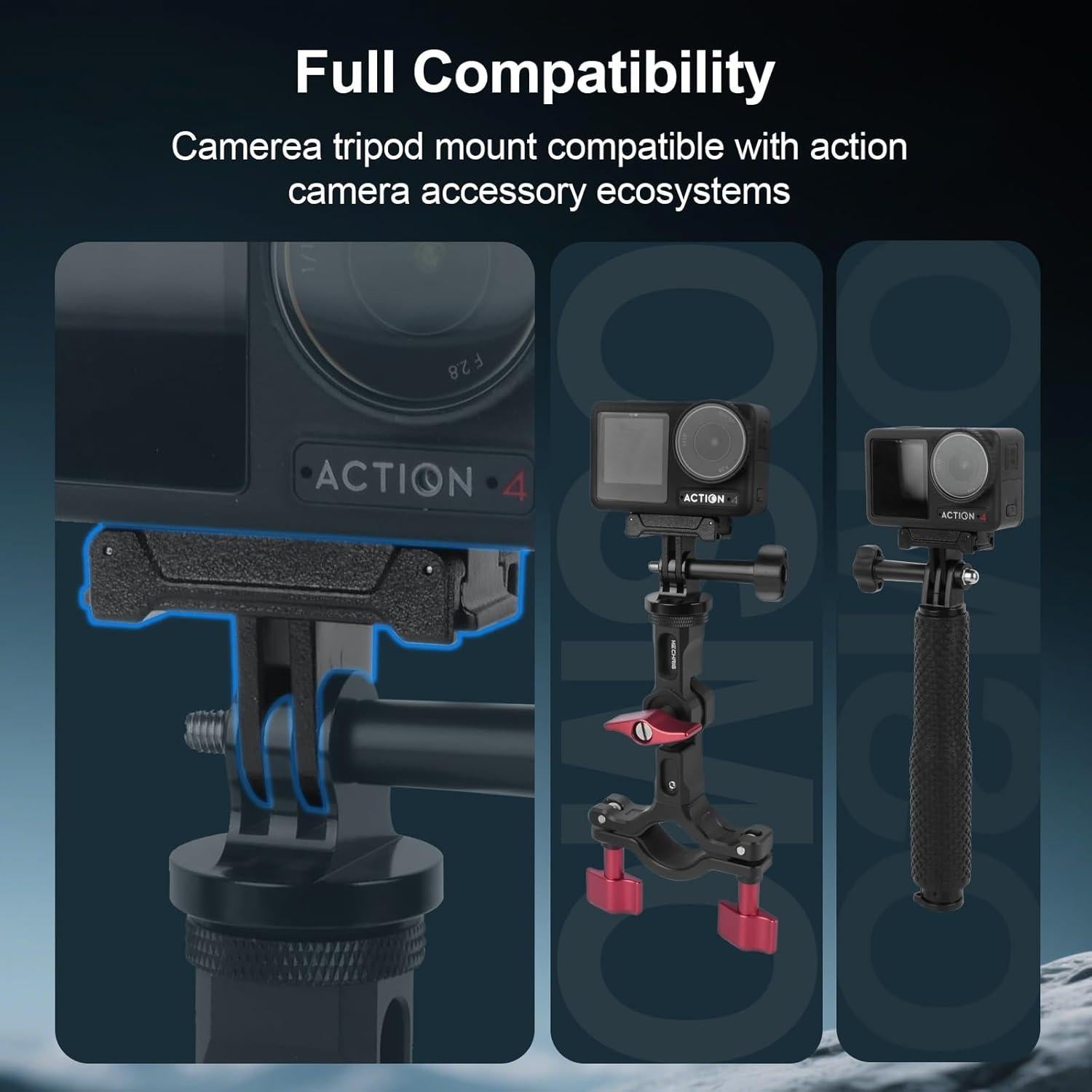 Kit de Montaje Rápido Magnético Mechrig para DJI Osmo Action 5 Pro/4/3