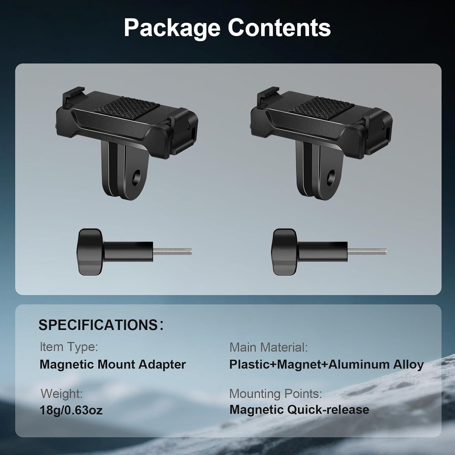 Kit de Montaje Rápido Magnético Mechrig para DJI Osmo Action 5 Pro/4/3