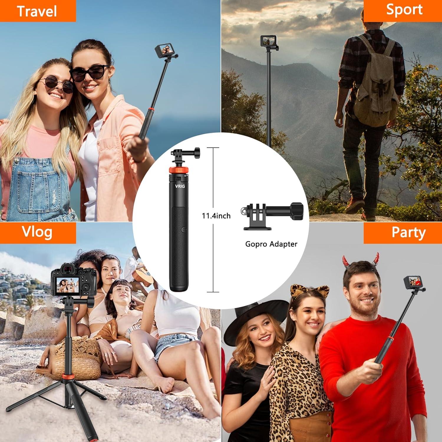 Trípode Extensible para Selfie Stick Osznmmg para GoPro y Más