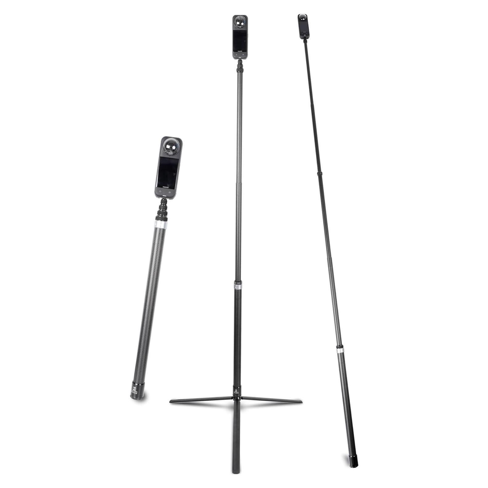 Palo de Selfie Extendido 3m Fibra de Carbono Xik para Insta360