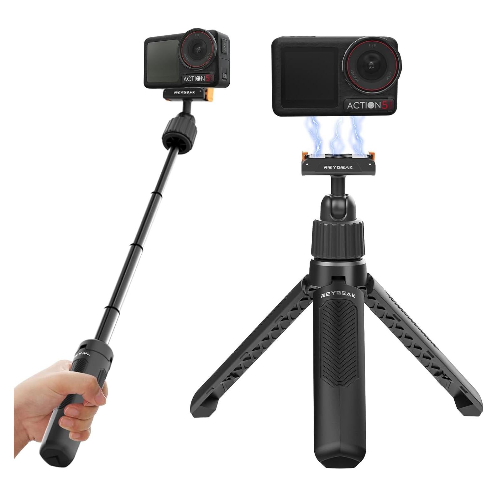Varilla de Extensión Ajustable REYGEAK para DJI Osmo Action 5 Pro/4/3 - 17.5 cm