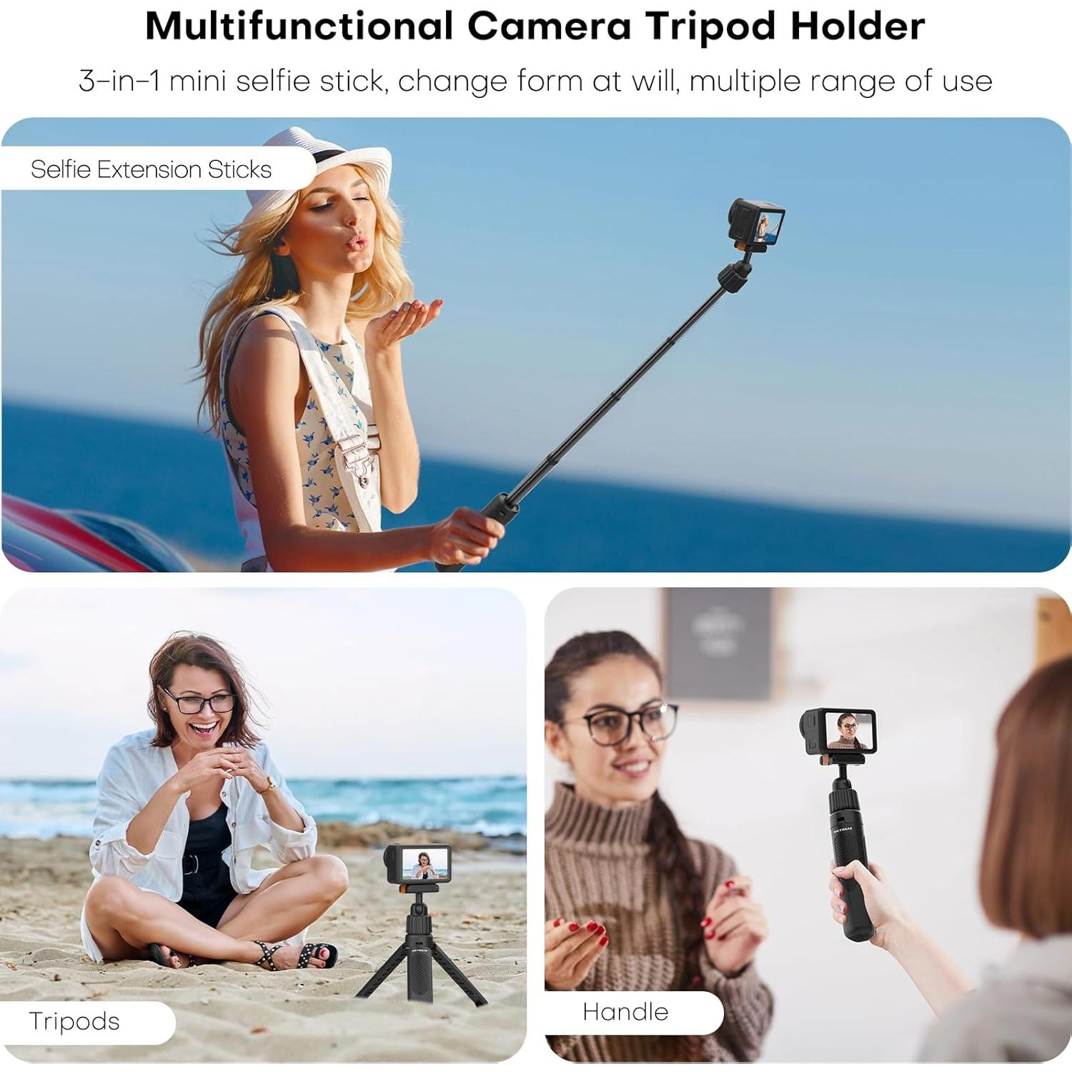 Varilla de Extensión Ajustable REYGEAK para DJI Osmo Action 5 Pro/4/3 - 17.5 cm