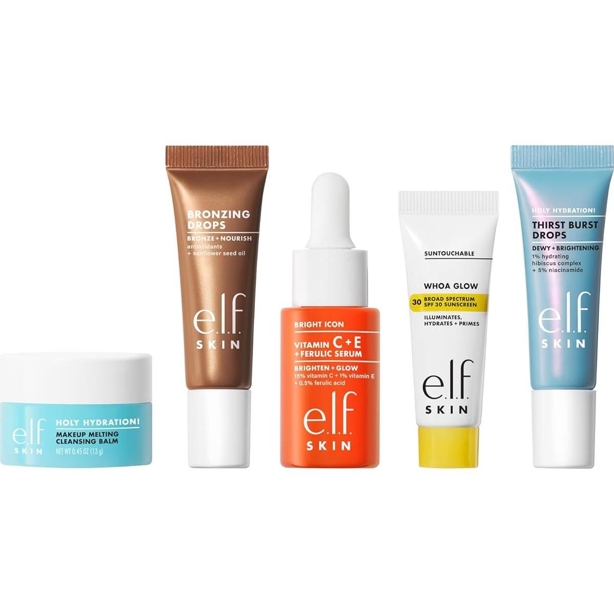 Kit de Cuidado de la Piel e.l.f. SKIN Mini - 5 Productos Veganos