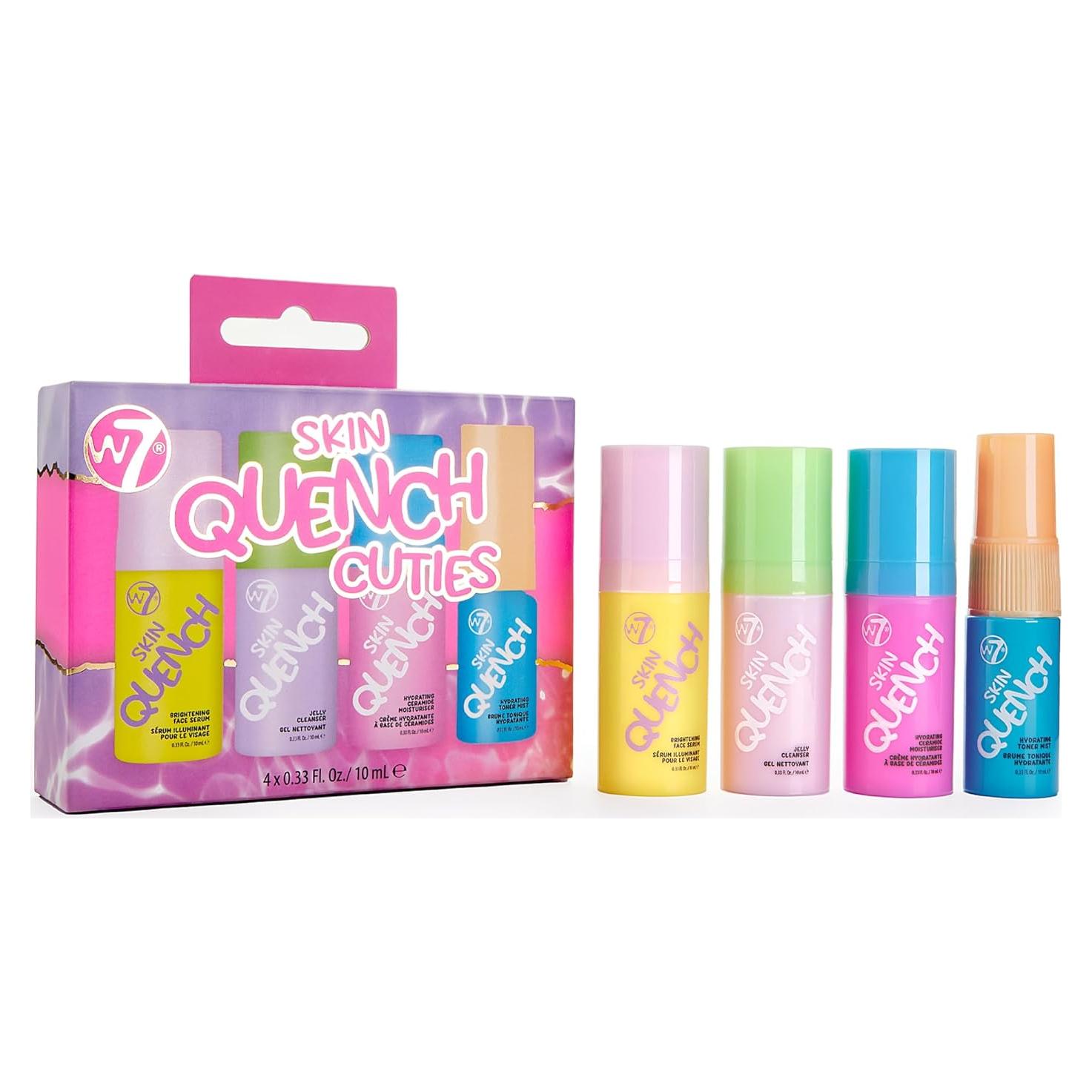 Set de Regalo W7 Cuties Skin Quench - Mini Hidratantes Viaje