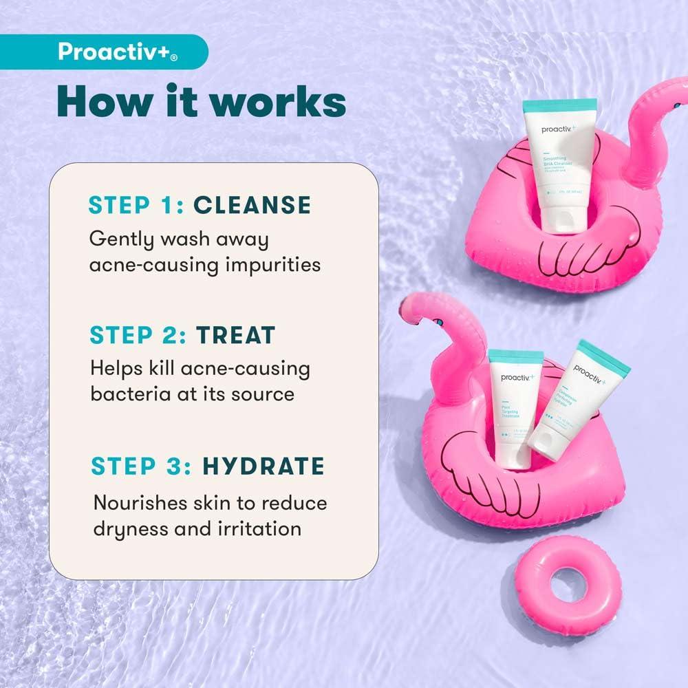 Proactiv+ Kit de 3 Pasos para el Acné - Limpiador y Tratamiento