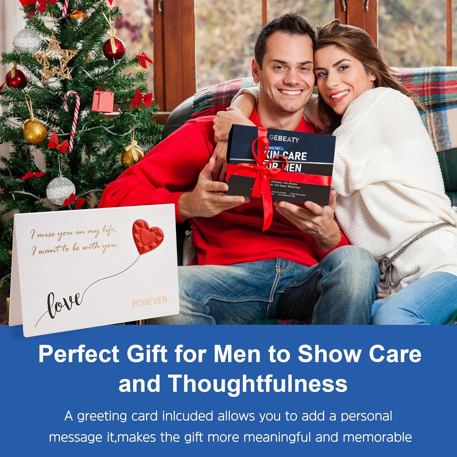 Kit de Cuidado de Piel para Hombres GEBEATY 5 Piezas Hidratante