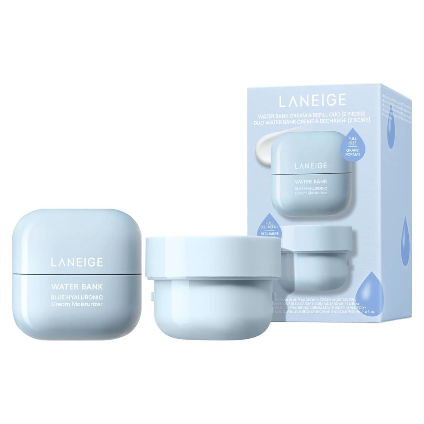 Crema Hidratante Laneige Water Bank 100g con Squalano y Ceramida