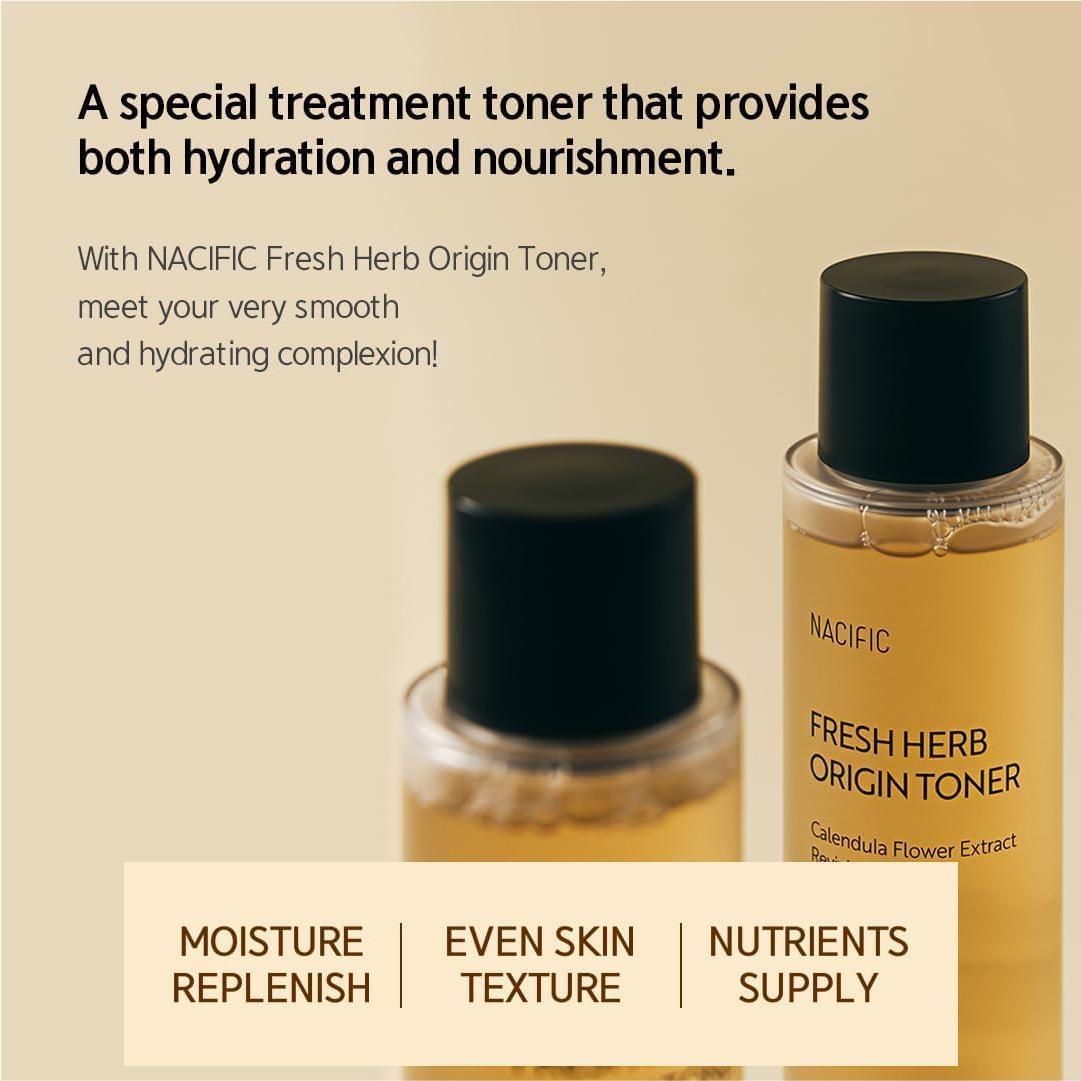 Set de Cuidado de la Piel Nacific Fresh Herb Origin - Tónico 150ml, Suero 50ml, Crema 50ml