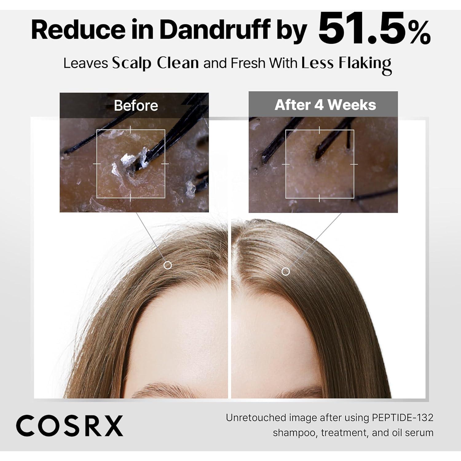 Set de Cuidado del Cabello COSRX PEPTIDE-132 - Champú, Tratamiento y Suero