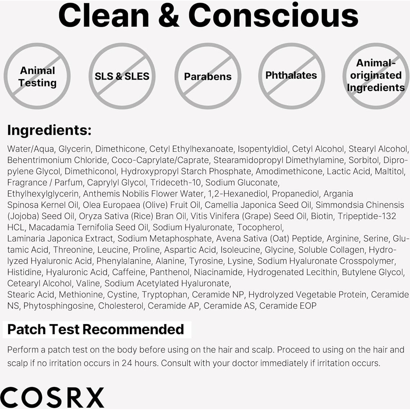 Set de Cuidado del Cabello COSRX PEPTIDE-132 - Champú, Tratamiento y Suero