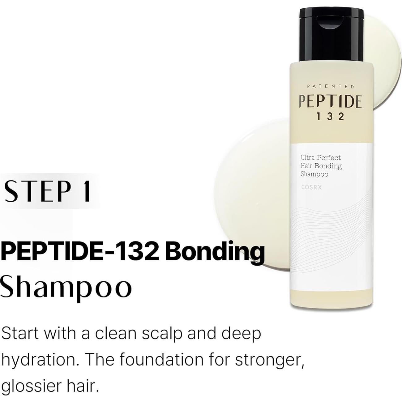 COSRX PEPTIDE 132 Trío Cuidado Cabello - Champú, Tratamiento y Suero