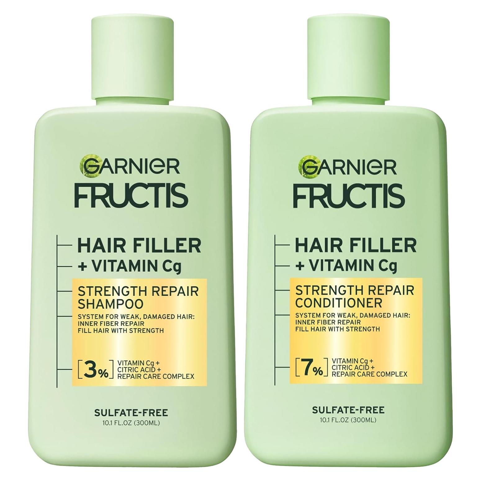 Set Champú y Acondicionador Garnier Fructis 284 ml Cuidado Cabello Débil