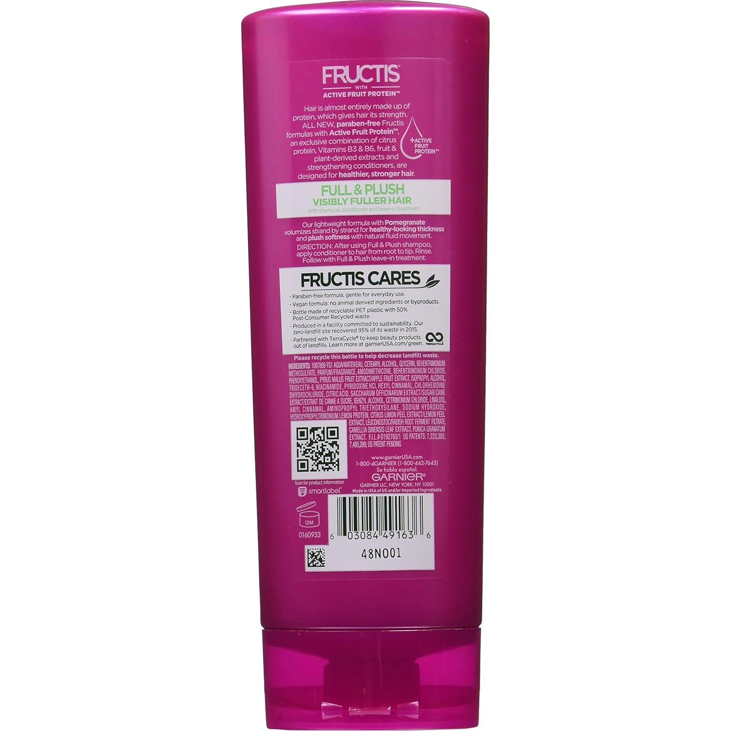 Acondicionador Garnier Fructis Volumen y Suavidad 355ml