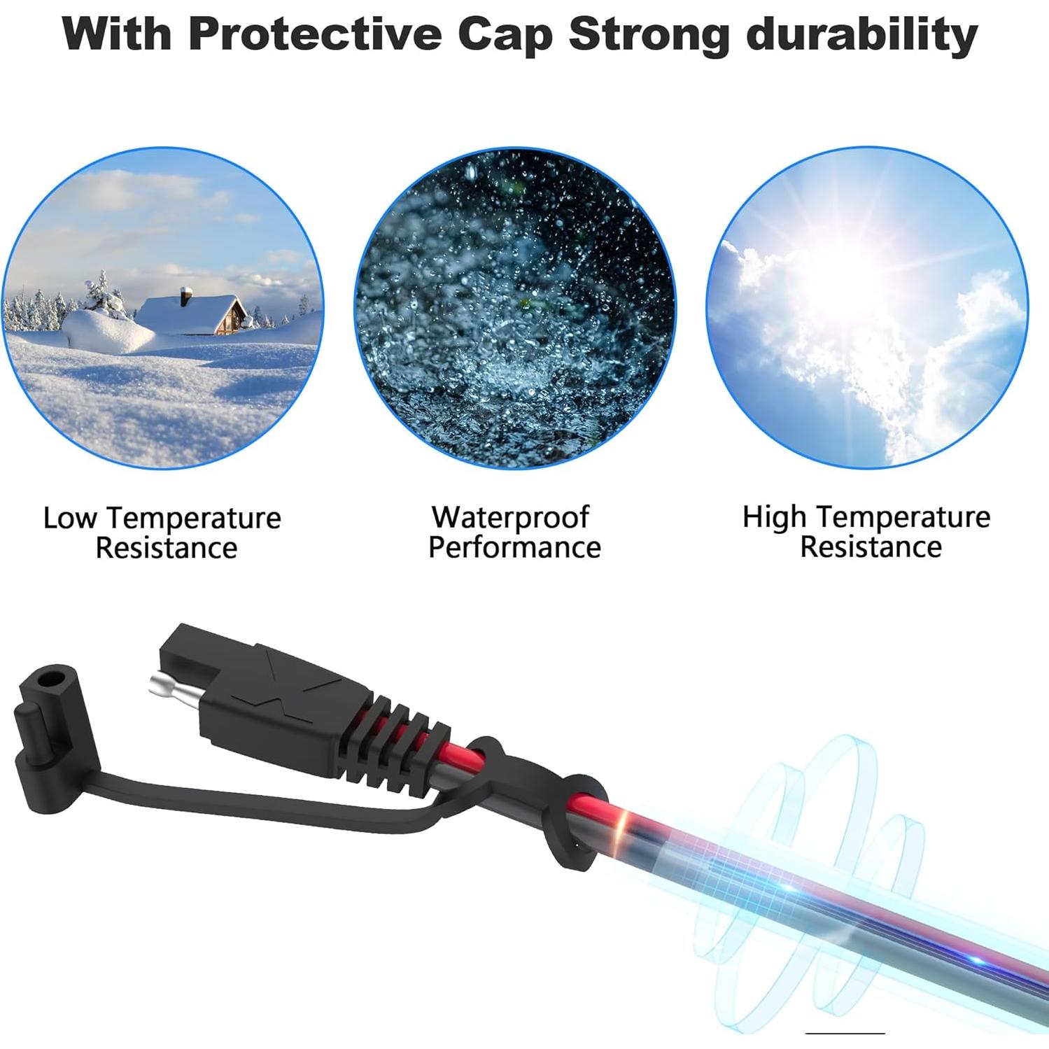 Cable de Extensión SAE 7.62m 16AWG POWISER Conector Rápido