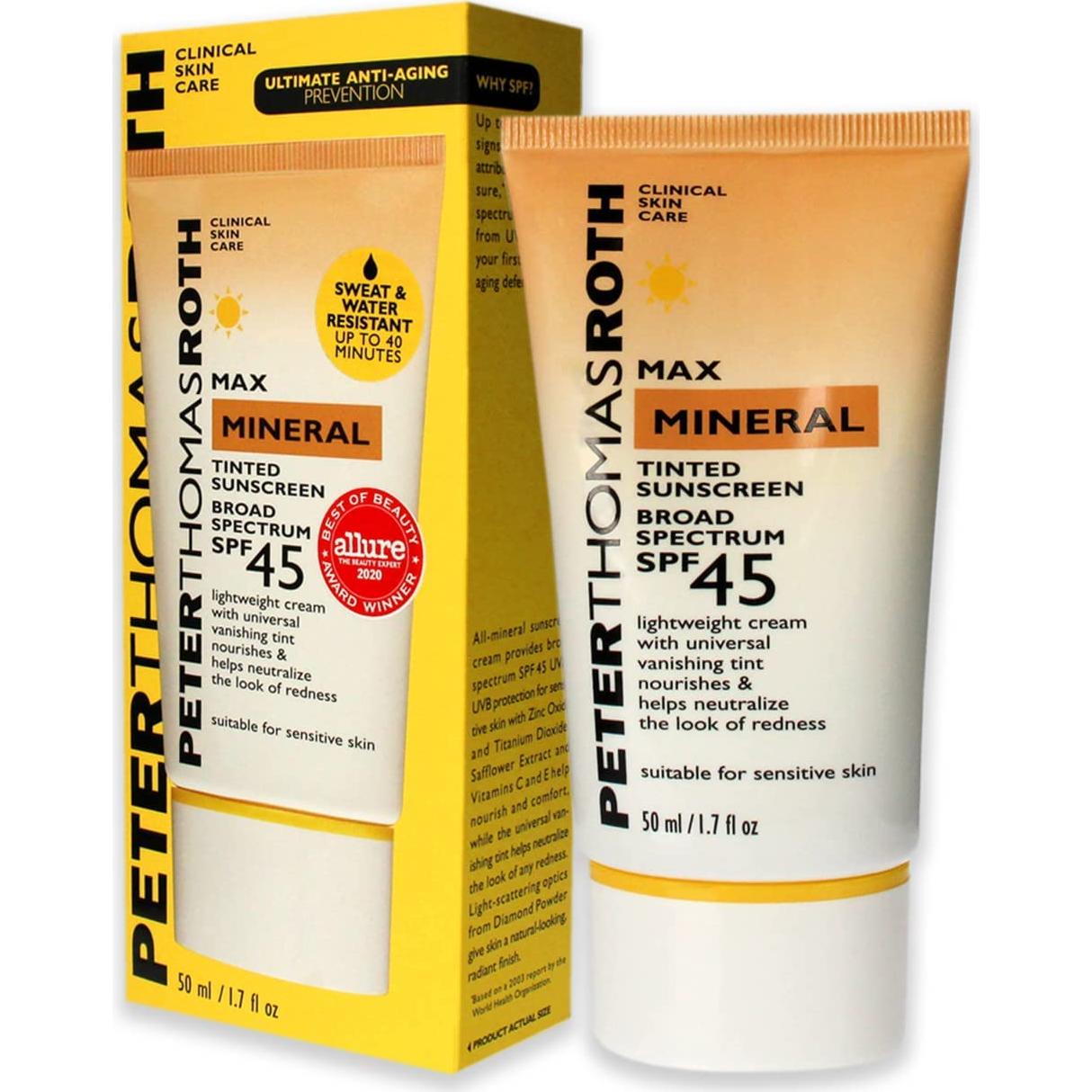 Protector Solar Mineral Tinteado Peter Thomas Roth SPF 45 50 ml