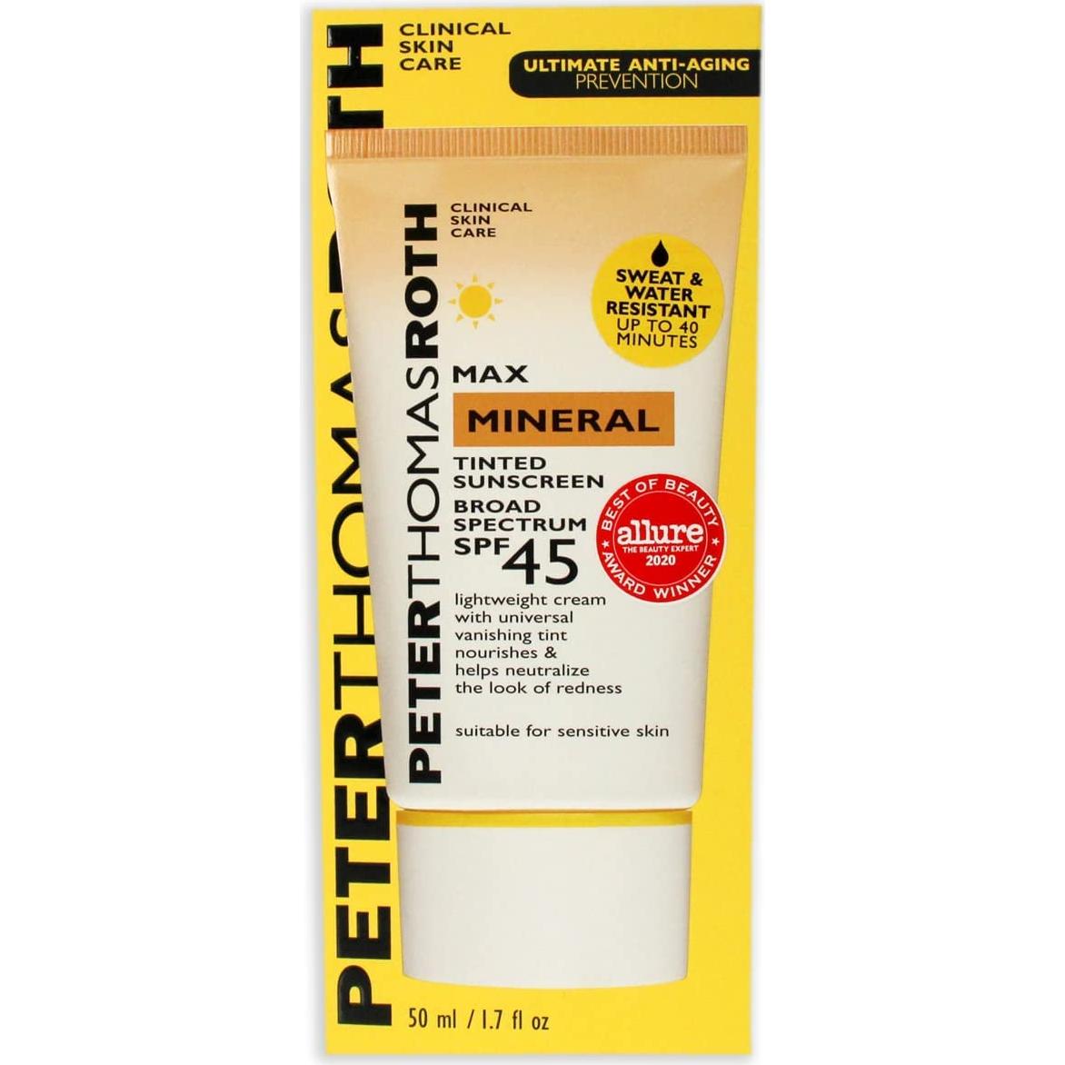 Protector Solar Mineral Tinteado Peter Thomas Roth SPF 45 50 ml