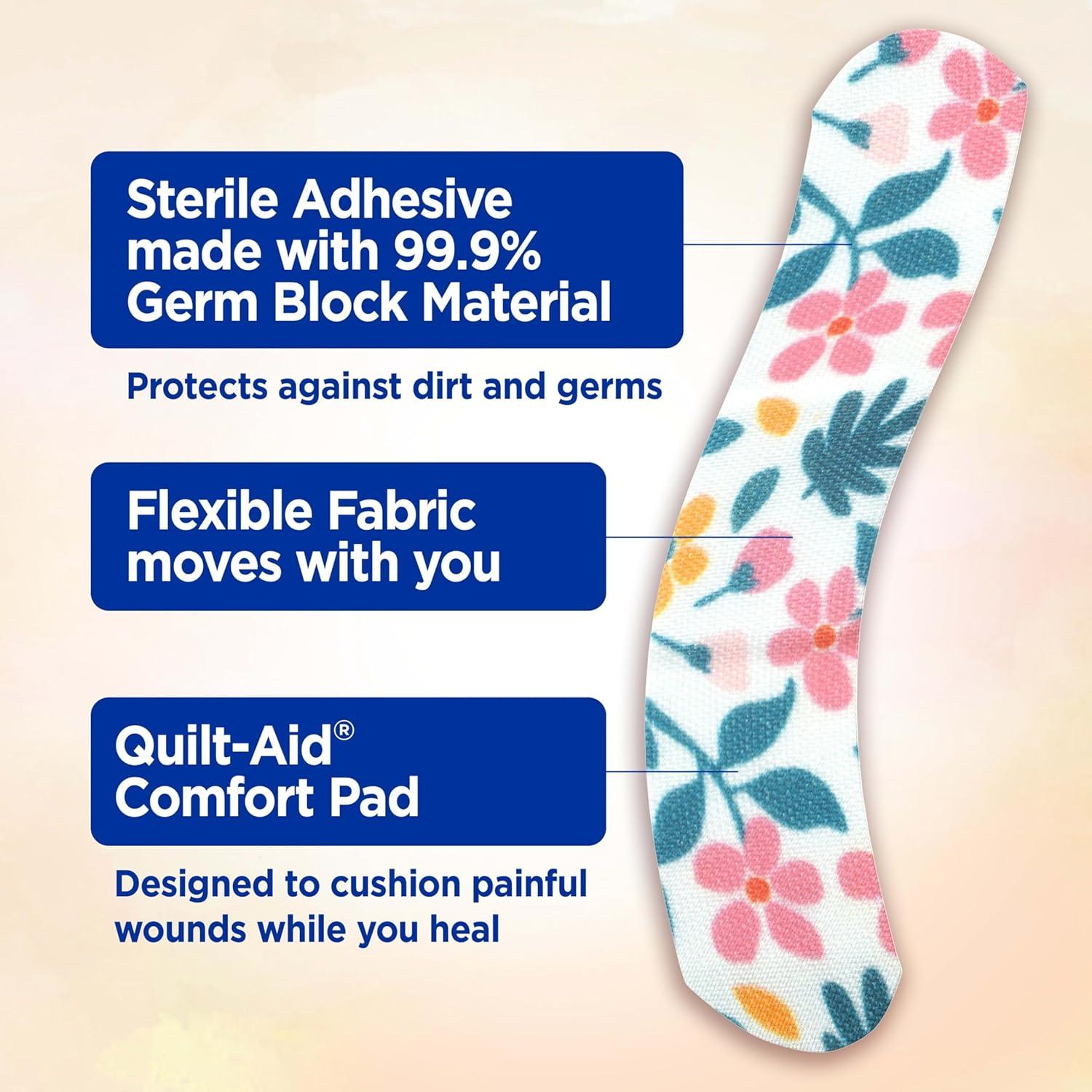 Vendajes Adhesivos de Tela Flexible Band-Aid 30 ct Flores