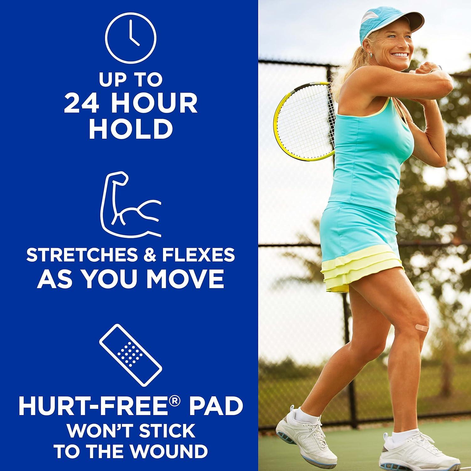 Curitas Estériles Banda-Aid de Tela Flexible 100 Unidades