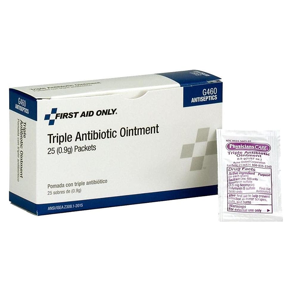 Ungüento Antibiótico Triple First Aid Only G460 - 25 Paquetes