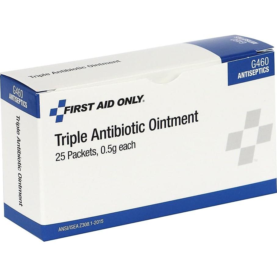Ungüento Antibiótico Triple First Aid Only G460 - 25 Paquetes