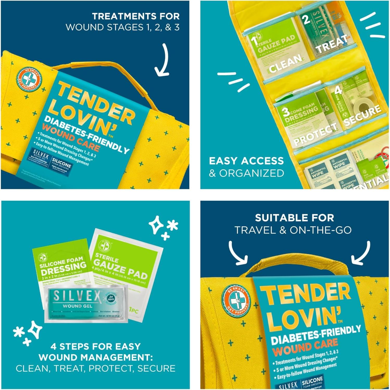 Kit de Cuidado de Heridas Diabético Be Smart 70 Piezas