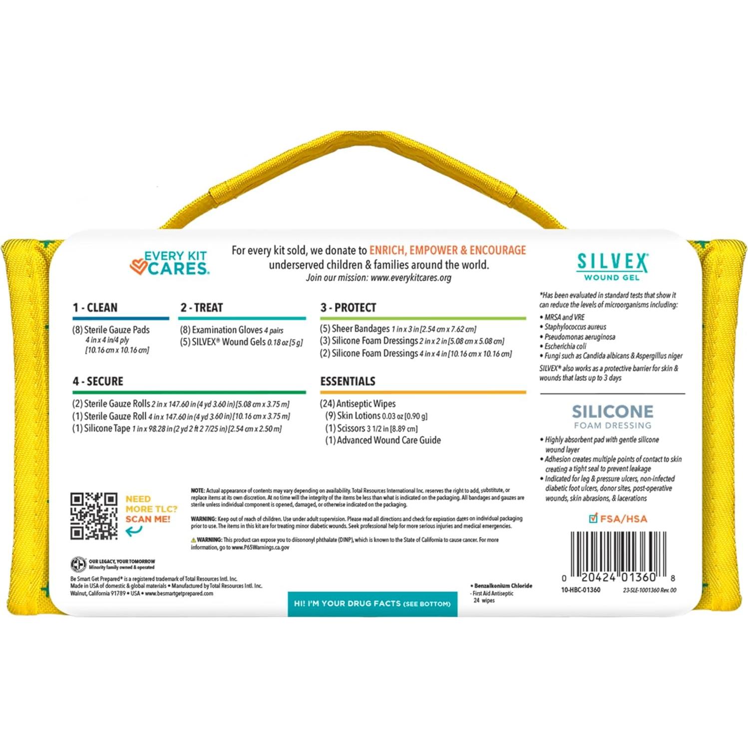 Kit de Cuidado de Heridas Diabético Be Smart 70 Piezas