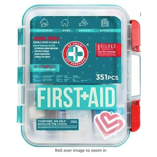 Kit de Primeros Auxilios Be Smart Get Prepared 351 Piezas