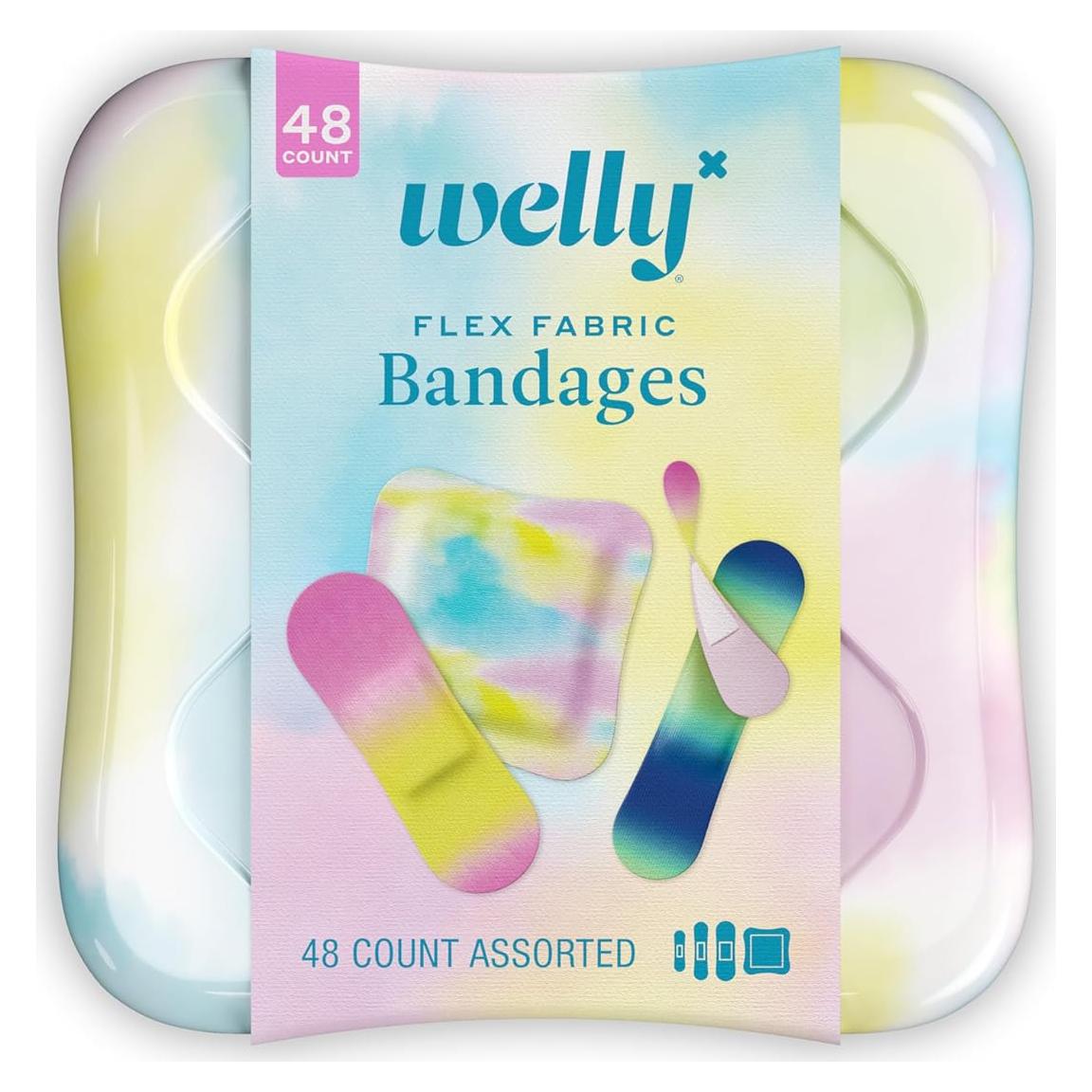 Vendas Adhesivas Welly | Lata Colorida 48 Unidades | Tela Flexible